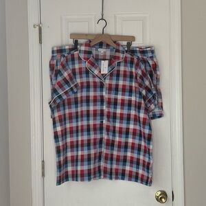 Vera Bradley Plaid Pajama Short Set, 2X, NWT